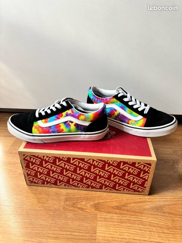 Vans Damier Arc En Ciel Baskets Vans Arc En Ciel Vans Blanche Arc