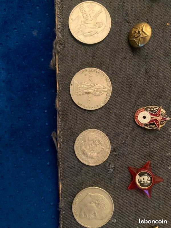 Lot épinglette Collection RDA FDJ SED Semaine Mer Baltique - Pin Badge Allemagne Est Vintage