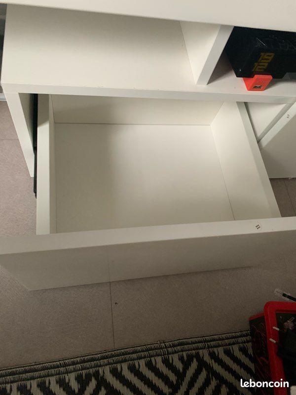Meuble blanc laqué télévision neuf (image 4)