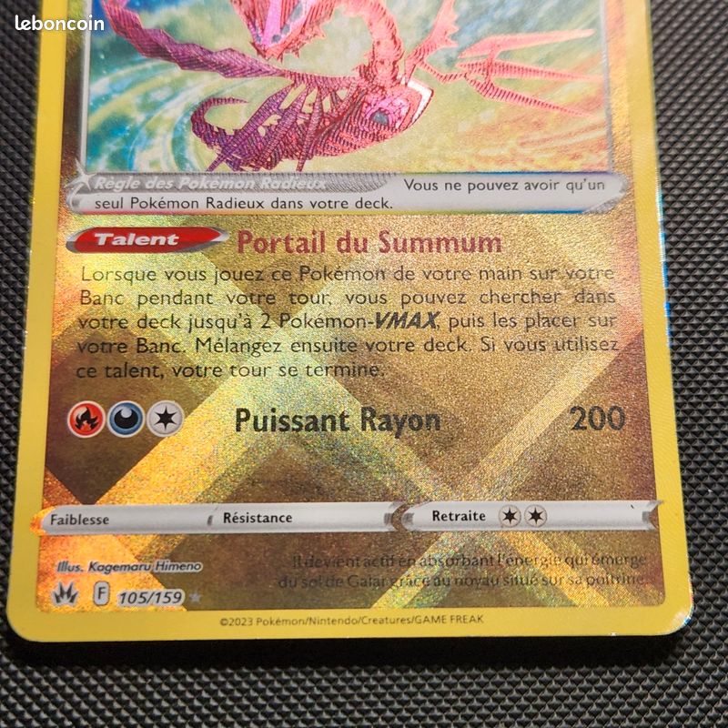 Éthernatos Radieux 105/159 - Myboost X - Coffret De 10 Cartes Pokémon Françaises - Épée Et Bouclier 12.5 Zénith Suprême - Garanties Neuves Et Originales