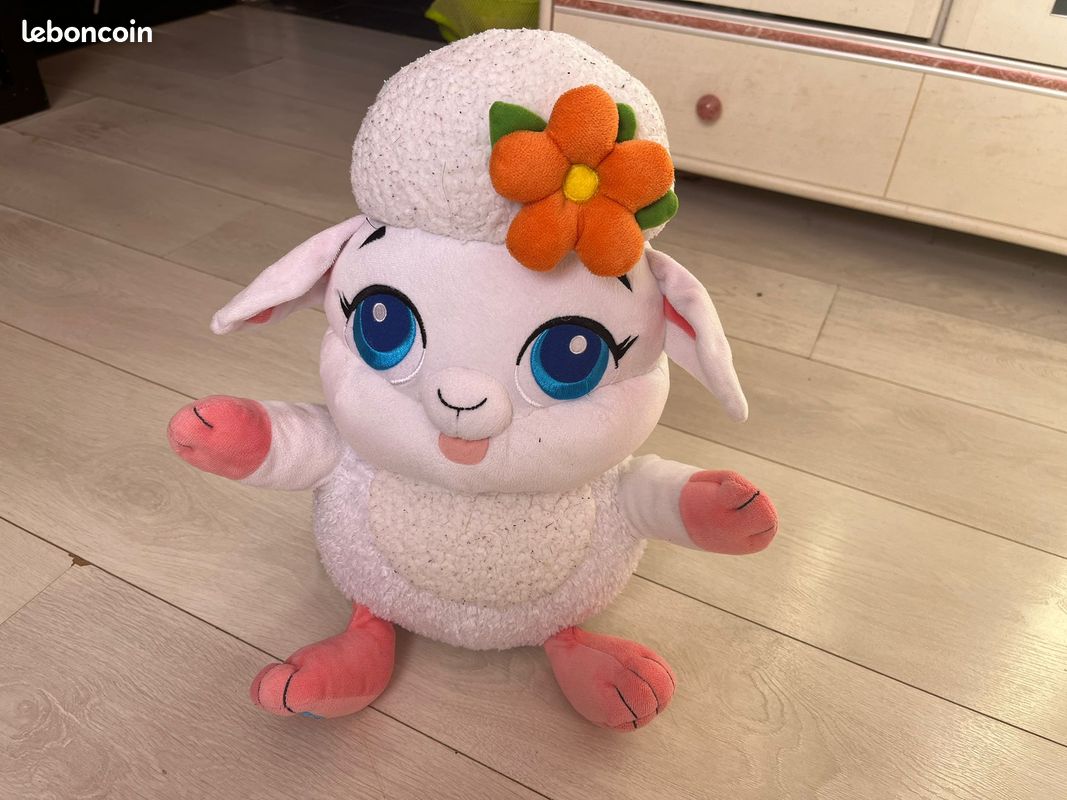 Grande peluche mouton Enchantimals officielle - 44 cm (image 1)