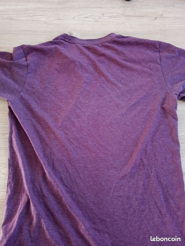 Tee-shirt homme bordeau taille M (image 2)