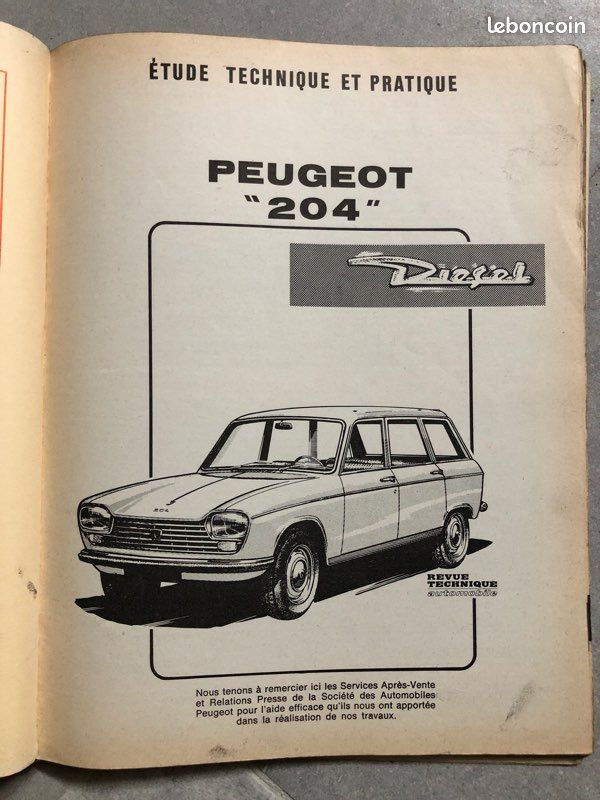 Rta N° 298 Peugeot 204 diesel (image 3)
