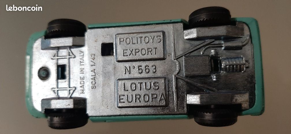Voiture Miniature Politoys Export - Lotus Europa S1 N°563 - Échelle 1/43, Occasion