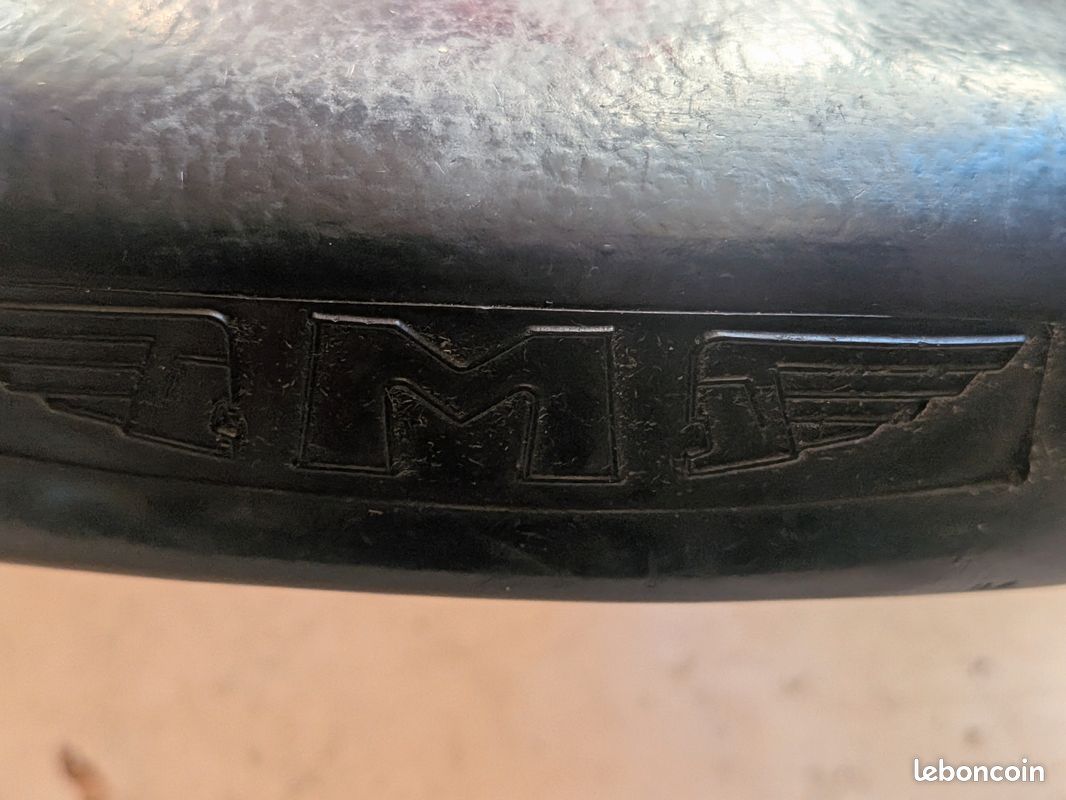 Selle cuir vélo ancien Motobecane Motoconfort - Équipements vélos