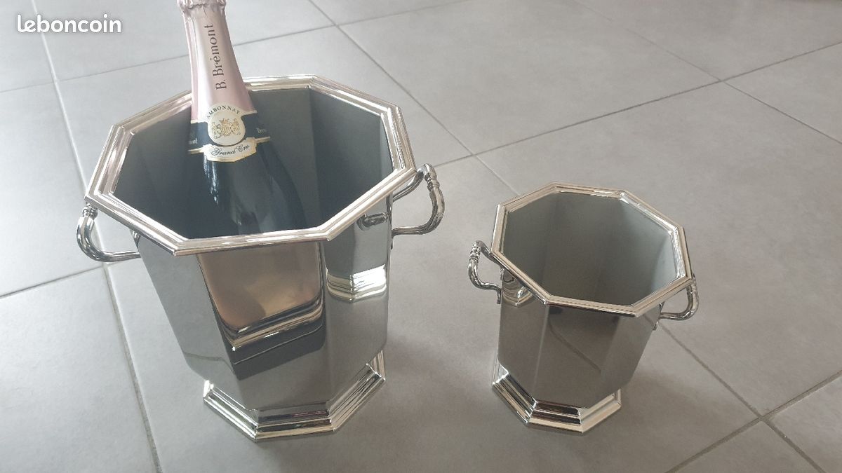 Seau à champagne et son seau à glaçon ou demi-champagne (image 1)