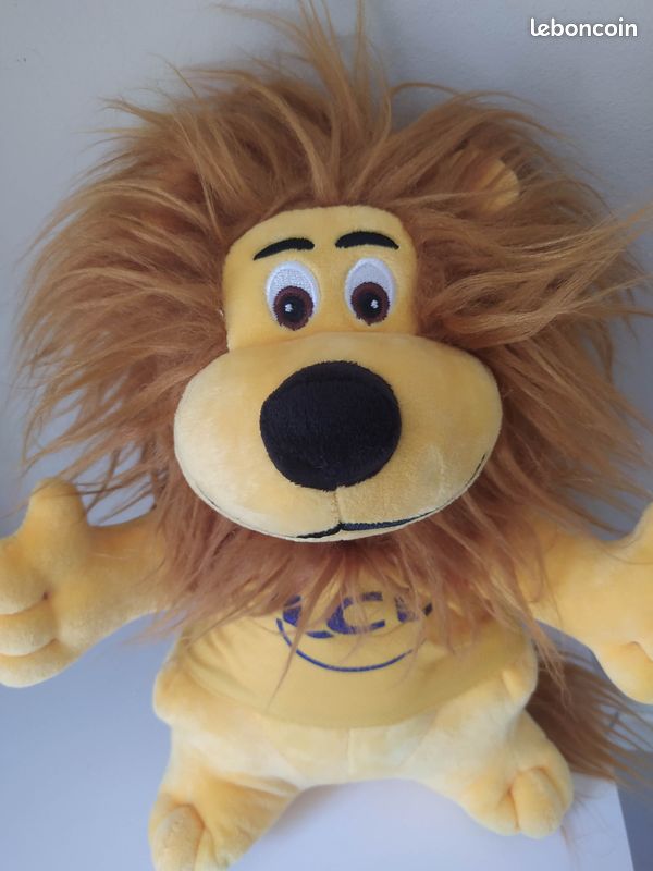 Peluche mascotte Lion LCL tour de France maillot jaune Le Crédit