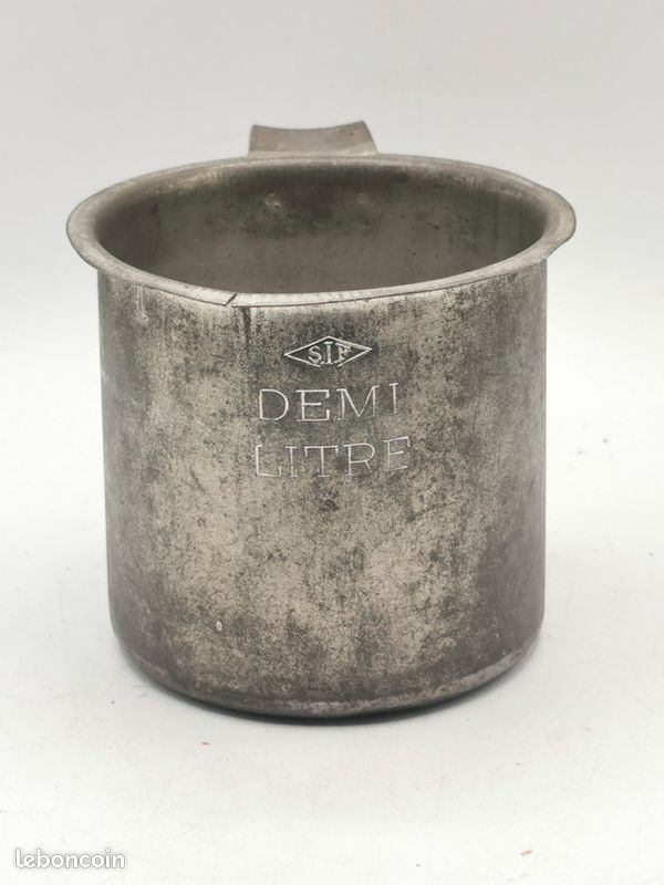 MESURE A LAIT ALU - DEMI-LITRE - ANCIEN - VINTAGE | UK