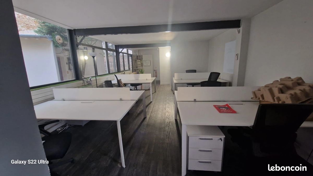 Bureau double / Poste de travail partagé - Design moderne (image 2)