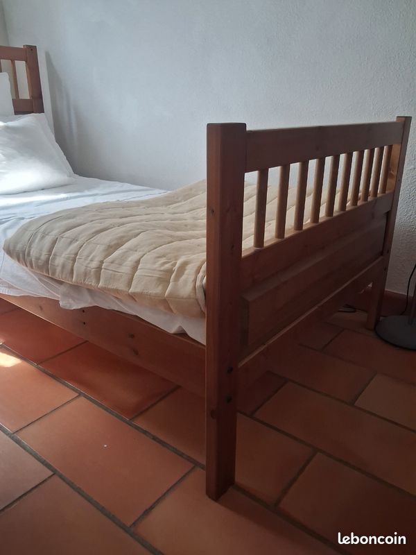 Lit complet avec matelas 90 x 190 cm (image 3)