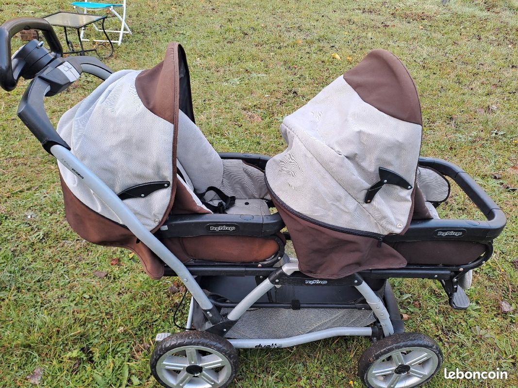 Double Peg Peg Poussette Poussette Jumeaux Chassis Poussette