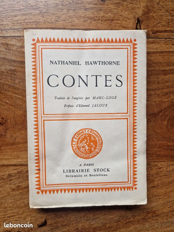 « Contes » de Nathaniel Hawthorne – Le Cabinet Cosmopolite (1926). Numéroté 2296 (image 1)