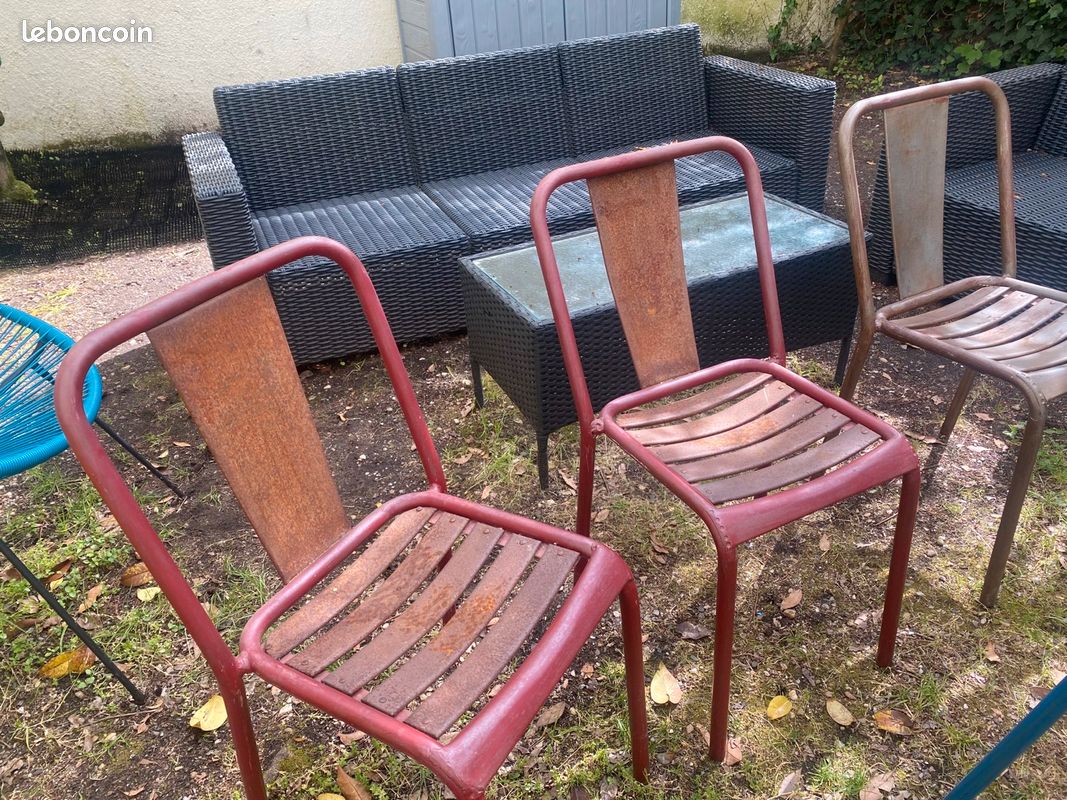 5 Chaises tolix T4 originales (image 1)