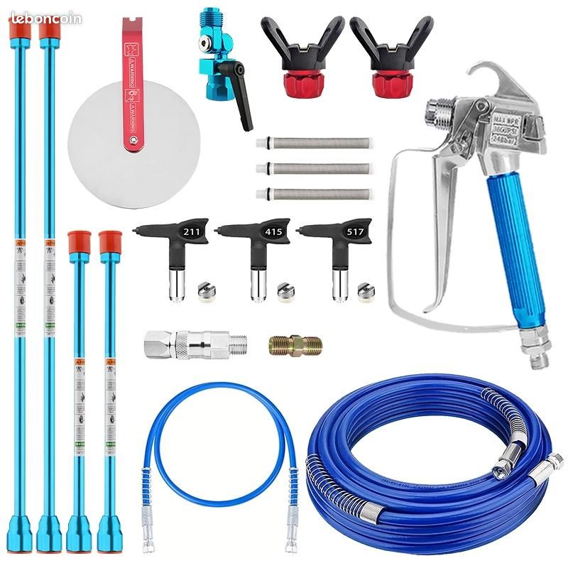 Produits sélectionnés Ensemble d'accessoires pour pistolet pulvérisateur sans air, 19 pièces, équipement de pulvérisateur de peinture, outils auxiliaires (image 1)