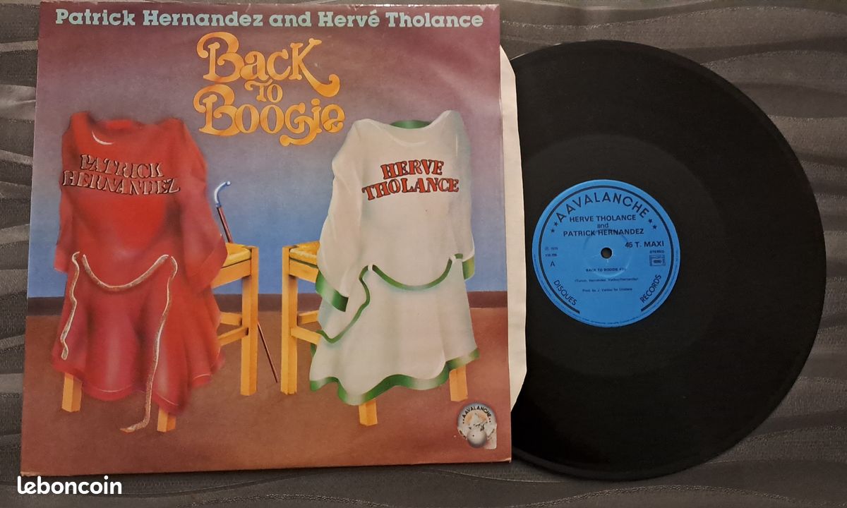 Maxi 45T Patrick Hernandez and Hervé Tholance "Back To Boogie" Vinyle 1979 (image 1)