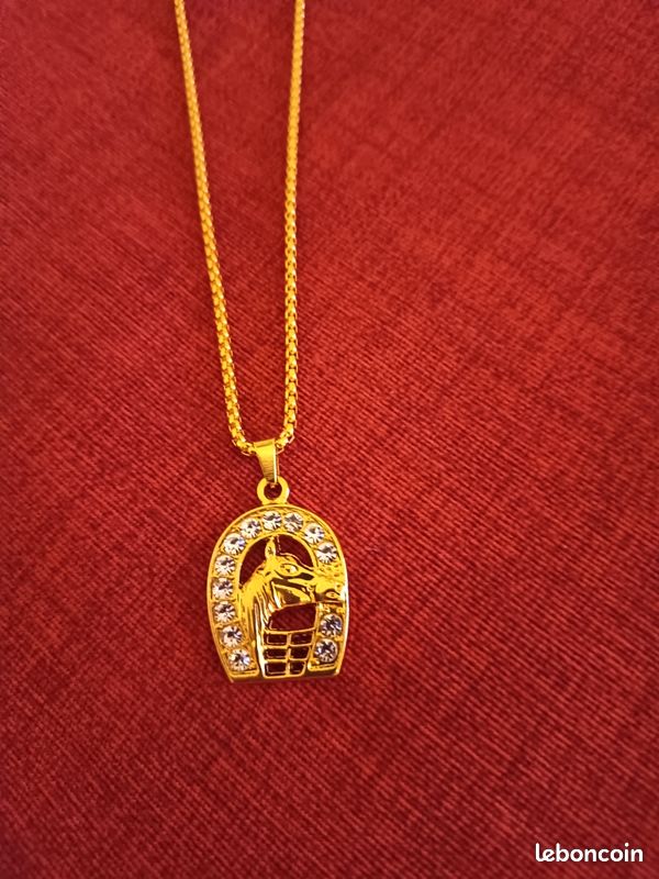 Chaine avec pendentif tête de cheval 🐴 (image 3)