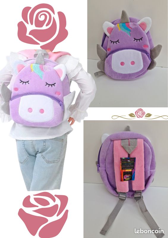 Sac A Dos Licorne Multicolore Enfants Accessoires Bagagerie