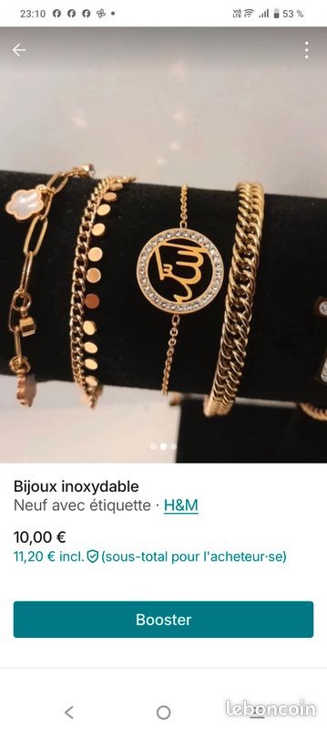 Très beau bracelets inoxidable disponibilité de leur colliers la qualité de l'image n'est pas top dsl (image 2)