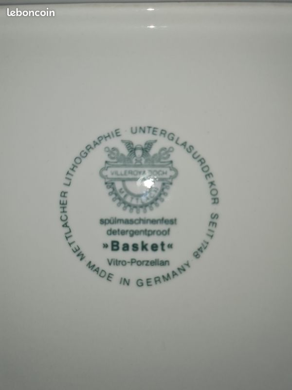 Superbe plat a cake villeroy et boch modele basket (image 5)