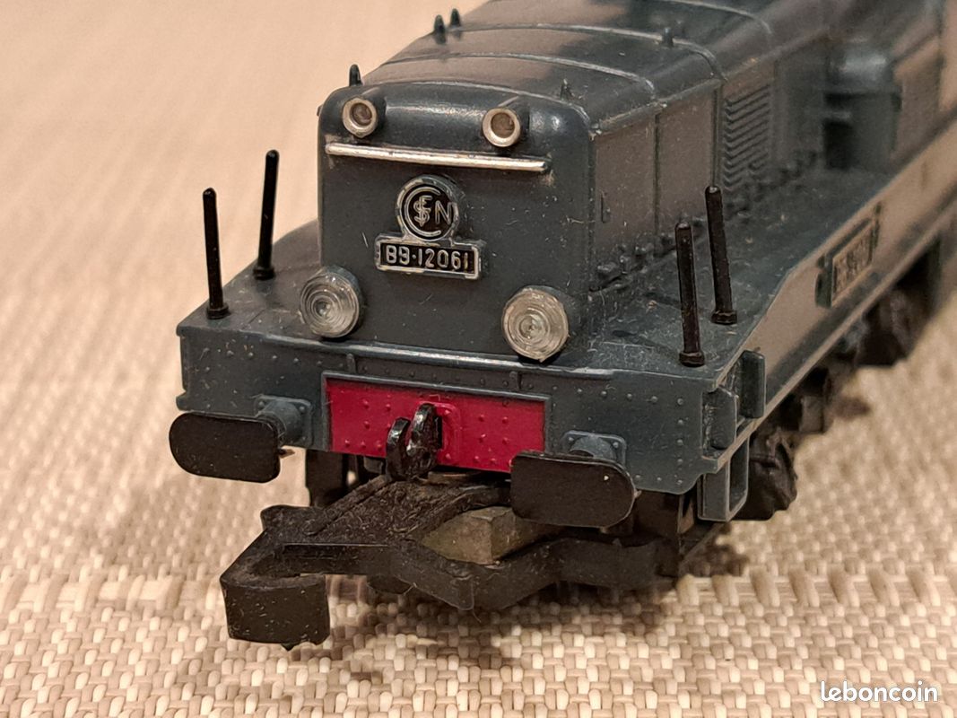 Locomotive électrique Hornby HO Meccano BB-16009 - SNCF Verte, Vintage, Analogique