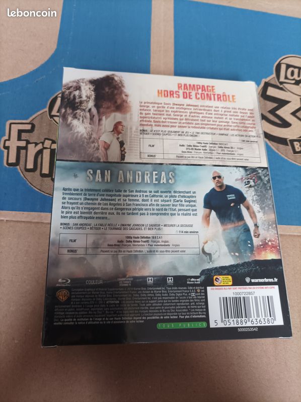 Rampe hors de contrôle+ san andreas coffret Bluray neuf (image 2)