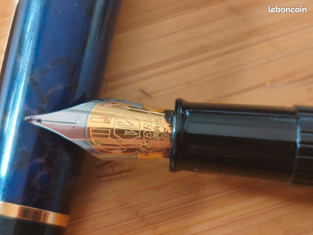 Stylo Plume Ancien Waterman - Fabriqué En France - Occasion - Fonctionne à Cartouches