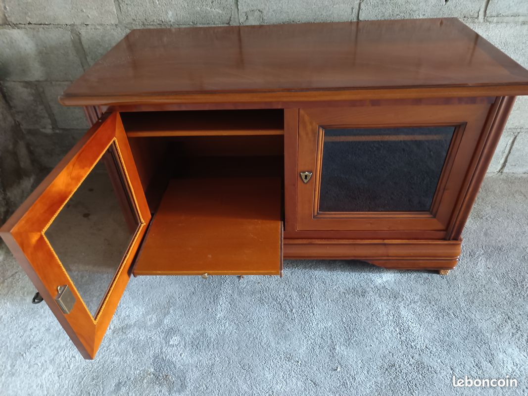 Meuble TV et HIFI en merisier (image 3)