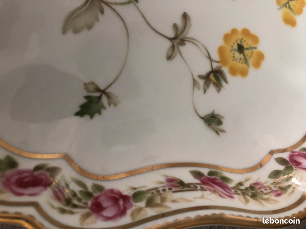 Assiette florale porcelaine japonaise (image 5)