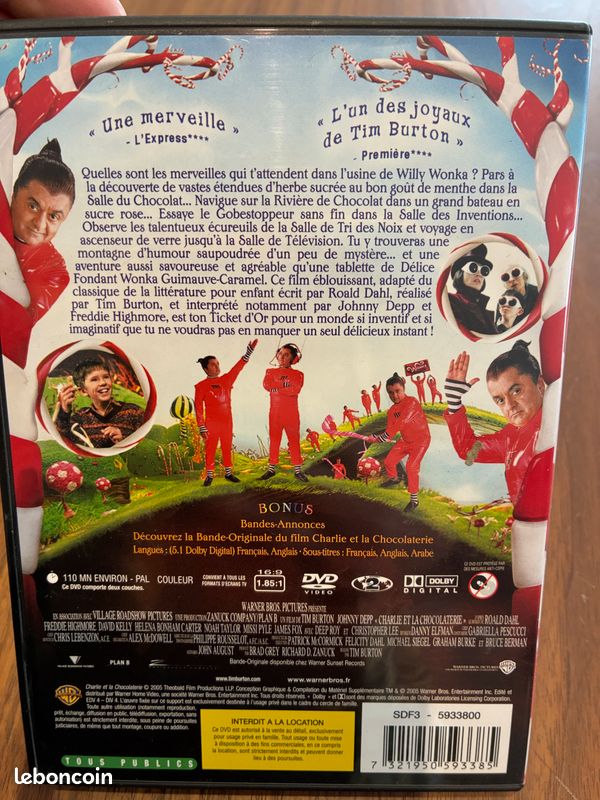 DVD Charlie et la chocolaterie (image 3)