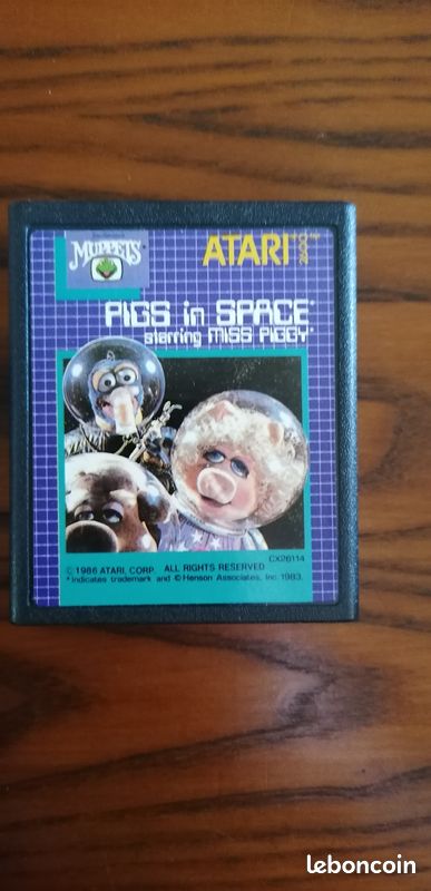 Rare jeu atari 2600 Pigs in space en boite avec notice collector - Consoles