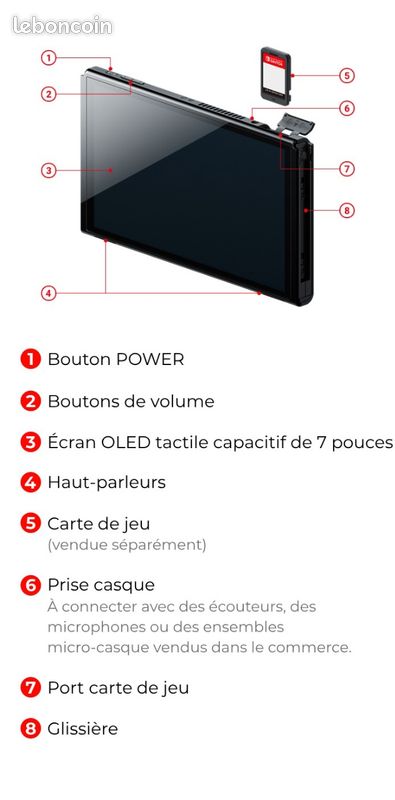Nintendo Switch OLED – État quasi-neuf (image 13)