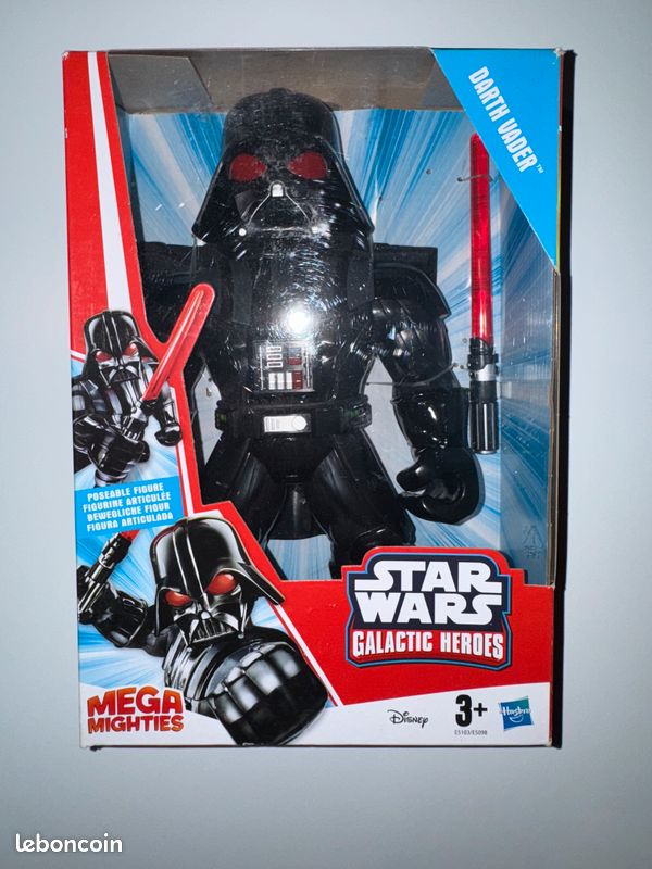 Figurine Articulée Star Wars Mega Mighties Dark Vador Hasbro Galatic Heroes (image 1)