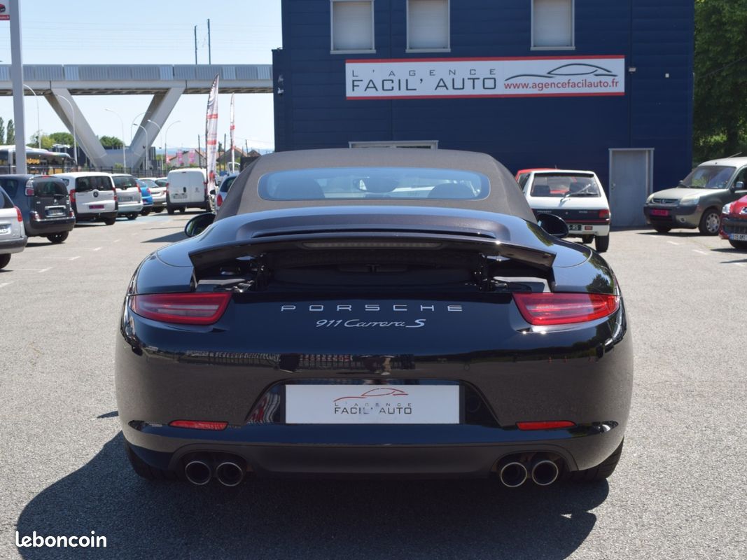 Porsche 911 carrera cabriolet 991 carrera s 3.8 400 cv / pack chrono / pasm / tableau bord cuir / suivi complet porsche (image 10)