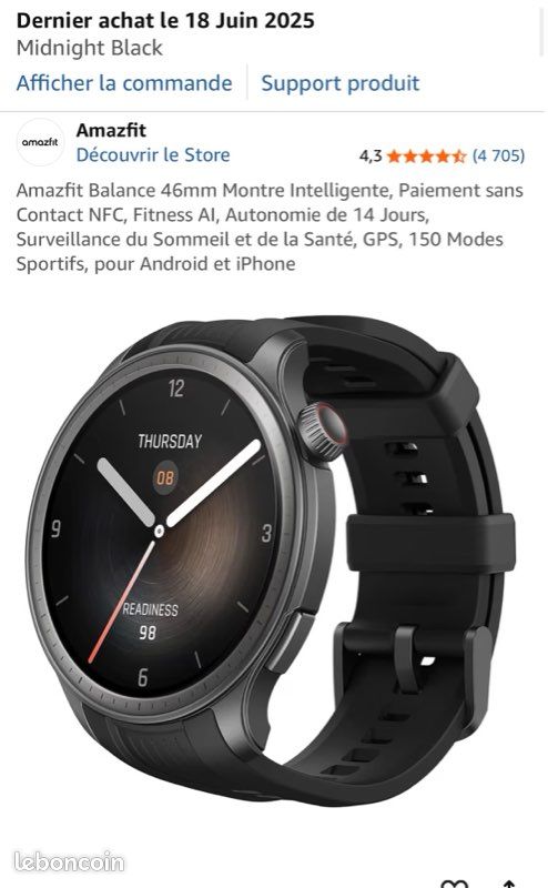 Test Amazfit Balance : la montre connectée qui équilibre style et