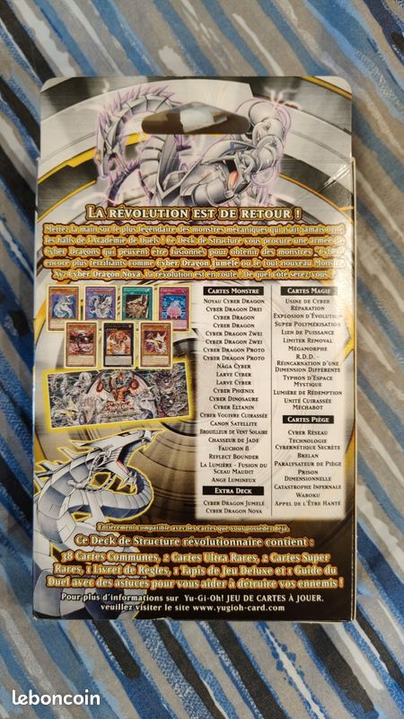Deck de structure Rvolution Cyber Dragon / Yugioh / Yu-Gi-Oh - Collection Deck de structure Rvolution Cyber Dragon / Yugioh / Yu-Gi-Oh - Collection