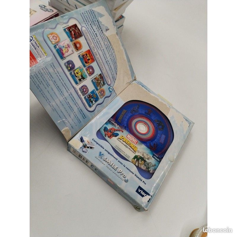 Jeux V.Smile Pro : Spiderman Et Cars - Console éducative - En Très Bon état - Complet