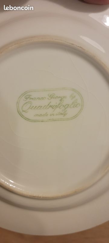 Assiette ancienne Quadrifoglio made in Italy (image 1)