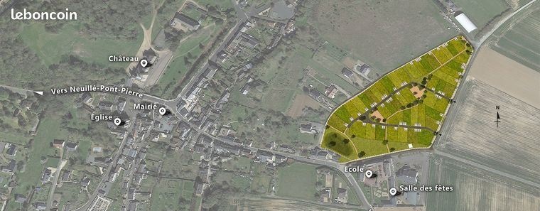 Terrain 285 m² Beaumont Louestault