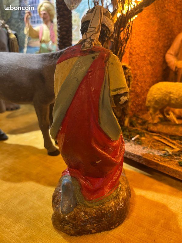 Devineau Ancien Santon Roi Mage Taille 7 Crèche (image 6)