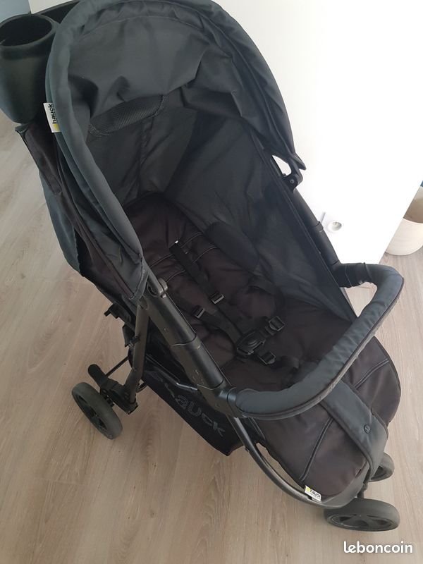 Poussette Canne Hauck Citi Neo 3 - 7,3kg - Pliable 1 Main - Naissance à 22kg - Gris
