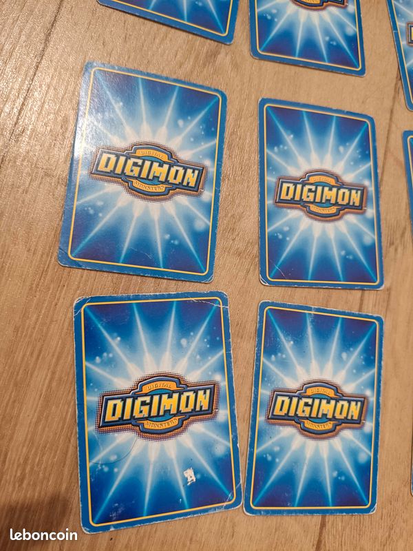 Lot de 16 cartes Digimon jaune Cartes en français De état moyen à très bon état (image 5)