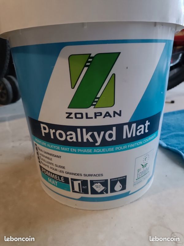 Seau 16l peinture Zolpan blanc velour - Bricolage