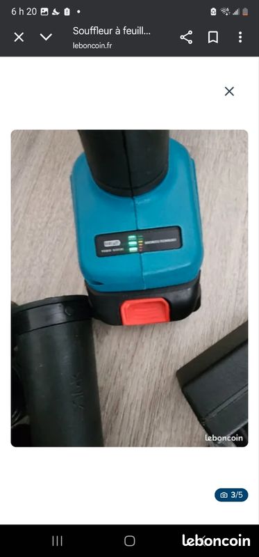 Souffleur De Feuilles Sans Fil Alimenté Par Batterie, Souffleur D'air