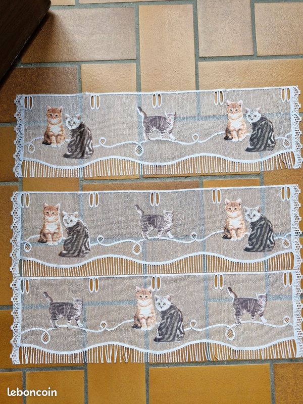 Rideaux chats (image 1)