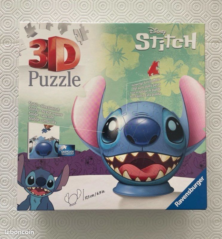 Puzzle 3D Stitch Disney Ravensburger - Complet (image 1)