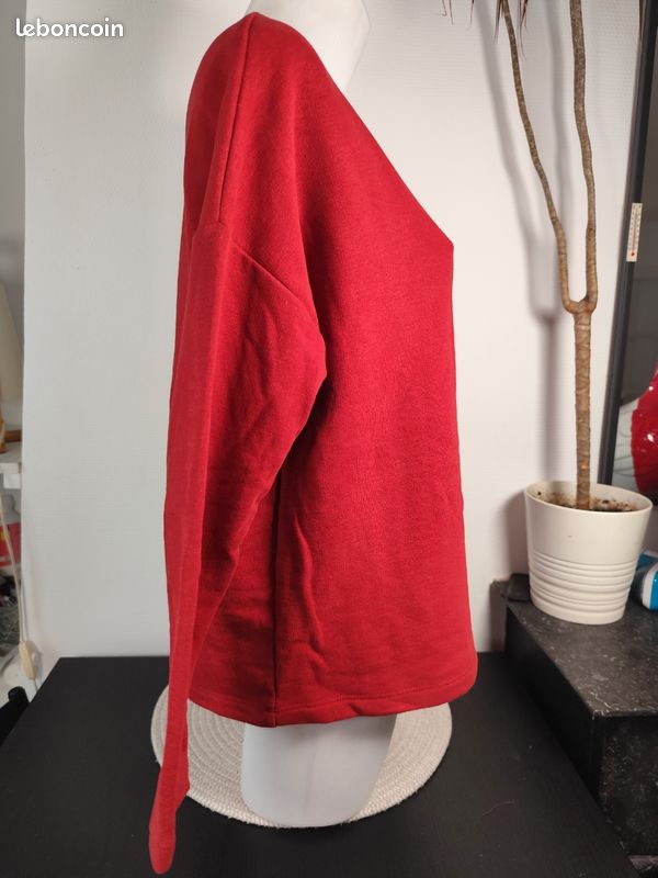 Sweat rouge - Pull & Bear Taille S (image 7)