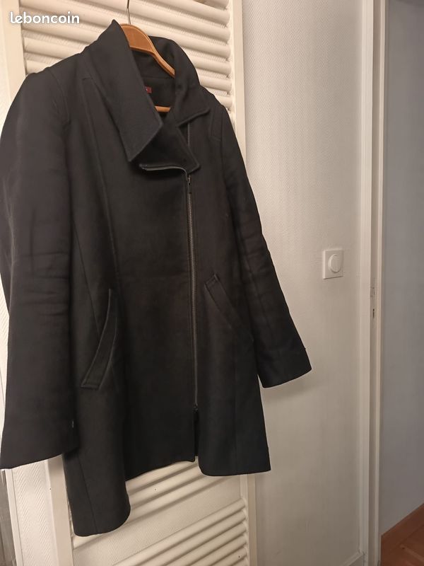 Manteau Comptoir des Cotonniers – Laine bleu marine – Taille 40