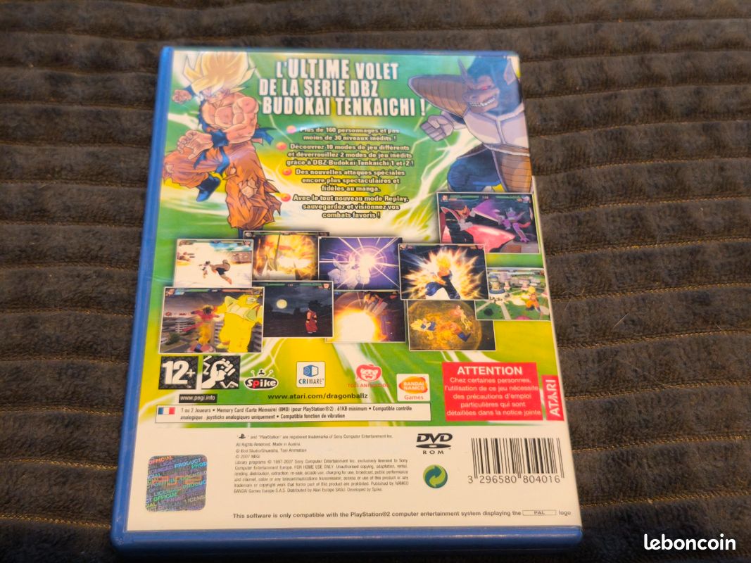 DRAGON BALL Z Budokai Tenkaichi Sony PlayStation 2 PS2 2005 testé avec