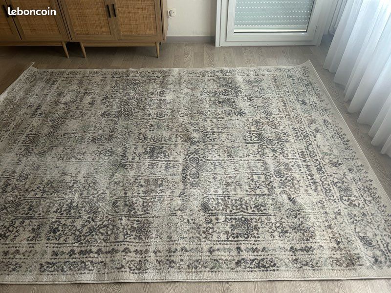 Tapis oriental/ persan greige gris (image 4)
