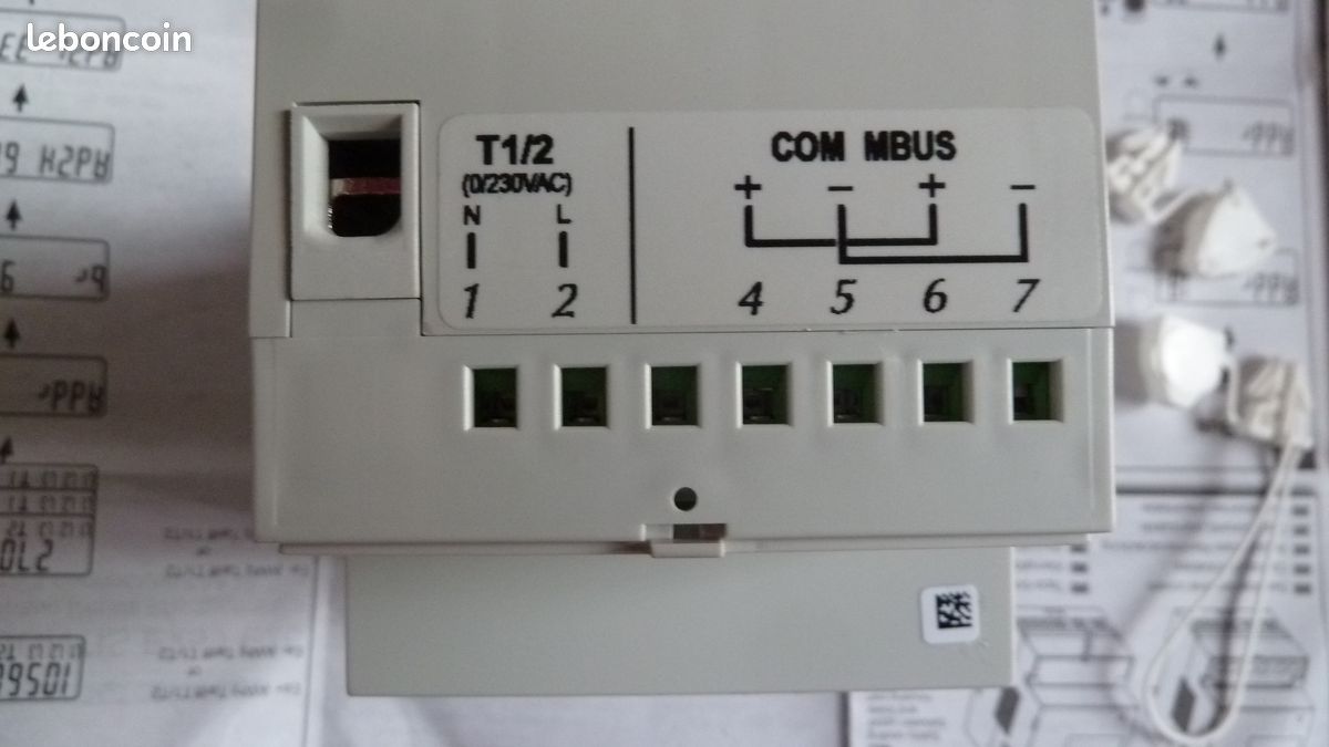 Lot De 5 Compteurs Électriques Triphasés - Blanc - Occasion - Fonctionnels